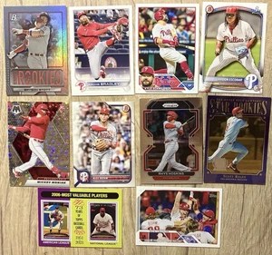 Philadelphia Phillies ⭐️10 Card Lot - Bryson Stott Schwarber Bohm Escobar(RC) - Picture 1 of 2