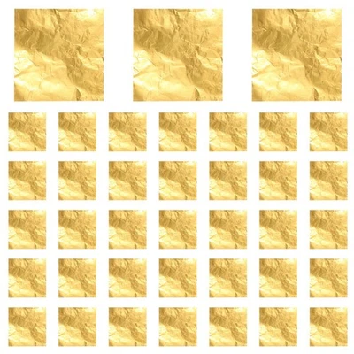 100pcs Square Sweets Candy Chocolate Lolly  Aluminum Foil Wrappers Gold K5W2 - image 1 of 4
