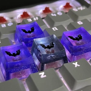 1Pcs Halloween Cap Bat Spider Ghost Key Cap Personalized Transparent Key Cap _ch - Photo 1/18