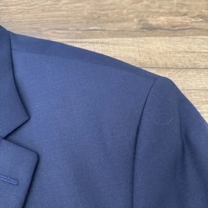 Peter Millar Navy Blue Blazer Double Vent 50 T Long 100% Wool Luxury - Picture 1 of 14