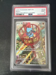 2025 POKEMON MEP EN-ME BLACK STAR PROMO #010 RIOLU PSA 9 - Picture 1 of 2