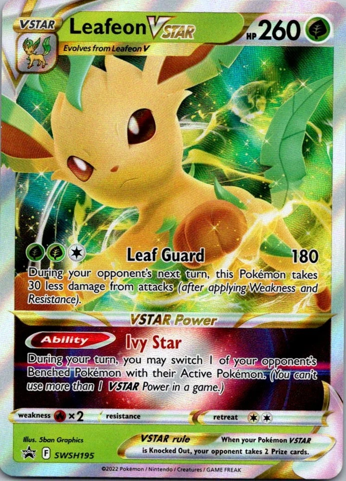 Leafeon VSTAR - Promo SWSH: Sword & Shield Promo Cards SWSH195 NM - Image 1 of 2