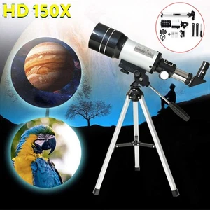 70/300 Teleskop Astronomie Kinder Einsteiger mit Handy Adapter Stativ Geschenk - Bild 1 von 24