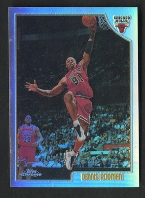 Baloncesto Dennis Rodman #109 1998-99 Topps cromado refractor Foto 1 de 2