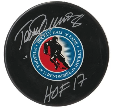 TEEMU SELANNE PATOS, JETS, AVALANCHA FIRMADO AUTOGRAFIADO LOGOTIPO DE LA CORTE DISCO CON CERTIFICADO DE AUTENTICIDAD Foto 1 de 2