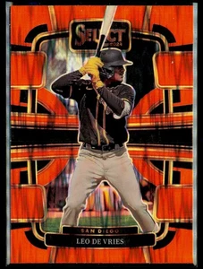 2024 Panini Select Orange Flash Prizm Leo De Vries San Diego Padres #81 - Picture 1 of 2
