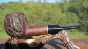 FOR RESTORATION Willard Short Carved Lovat Smoking Estate Pipe 4.5" L - Picture 1 of 20