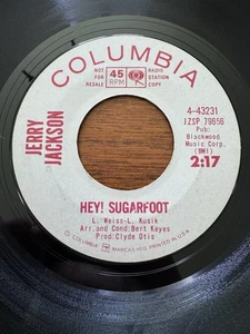 Jerry Jackson 45 Hey Sugarfoot You’re Mine 7” Northern Soul Funk VG+ Vinyl - Picture 1 of 4