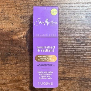 SheaMoisture Melanin Care 4-in-1 Acne Treatment Serum with 2% Salicylic Acid, 1 - Picture 1 of 5