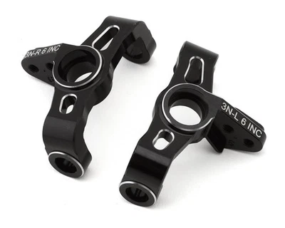 Team Losi Racing 22X Aluminum Narrow Steering Spindles (Black) (2) - Image 1 of 2