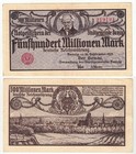 Danzig,  Stadtgemeinde   500 Mio Mark 26.Sept. 1923   Ro.807.a    f.kfr