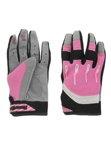 Guantes de equitación de silicona todo terreno ATV MX con la punta del dedo rosa para carreras - Imagen 1 de 5