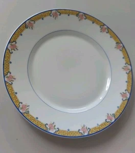 2 Vintage U.C. Limoges 9.5" Dinner Plates Floral Excellent - Picture 1 of 6