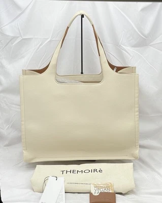 Themoire Womens Morea Large Tote Bag Vegan Pebble Leather Shell - Image 1 of 4