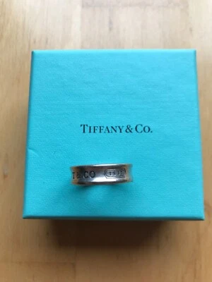 Unisex Tiffany and Co 1837 Stirling Silver Ring size L — 第 1/4 张图片