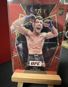 Joel Alvarez UFC 2022 Select Premier Red Disco Prizm RC Rookie Card /99