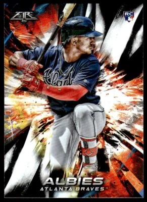 2018 TOPPS FIRE ROOKIE OZZIE ALBIES ATLANTA BRAVES R58 - Image 1 of 2