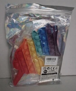 Fidget Sensory Builder- Pushpop Bubble Fidget- Unicorn-Rainbow Colors-Brand New - Picture 1 of 8
