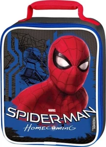 NEW Thermos K217113T Spiderman Movie Black/Red Soft Upright Lunch Kit - Picture 1 of 1