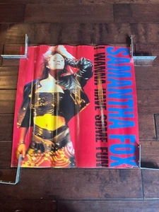 Póster vintage modelo Samantha Fox 1988 BMG (24 x 24 pulgadas) QUIERO DIVERTIRME - Imagen 1 de 8