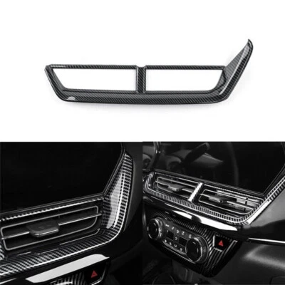 Cubierta de ventilación de salida de aire central de fibra de carbono para Chevrolet Trax 2023 2024 2025 Foto 1 de 4