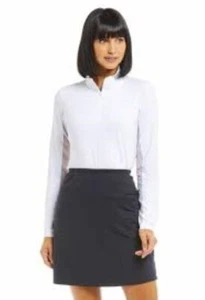 NWT Ladies IBKUL SOLID BLACK GOLF TENNIS STRAIGHT SKORT - Sizes XS S M & L - Picture 1 of 1