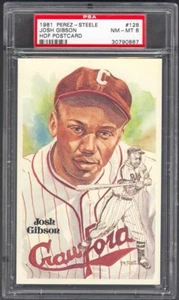 1981 Perez-Steele HOF Postcard Josh Gibson #128 PSA 8 NM-MT - Picture 1 of 2