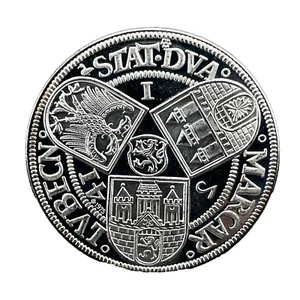 German States WENDENTALER Thaler "1544" Restrike 1975 Silver Proof Coin/Medal - Picture 1 of 2