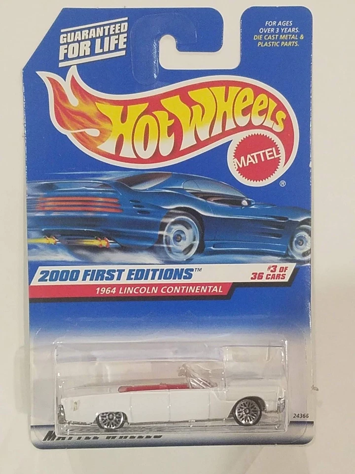 Hot Wheels 2000 First Edition Series 1964 Lincoln Continental #3/36 cars - Image 1 of 1