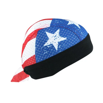 Premium USA American Patriotic Flag Star Stripe Vented  Sweatband Durag Headwrap — 第 1/2 张图片