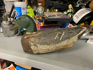 Esca anatra in legno vintage/antica - Mallard - corpo in sughero o burl? - Foto 1 di 11