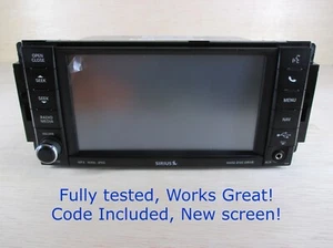 NEW SCREEN! Chrysler Dodge Jeep Ram RHR 730N MYGIG NAV Radio High speed GREEN ✅ - Picture 1 of 11