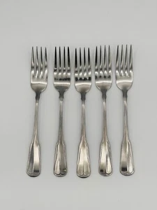 5er Set Northland Oneida Ridgewood Muster Edelstahl Essgabeln 7 3/8" Korea - Bild 1 von 9