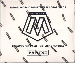 2020-21 Panini Mosaic Basketball Factory Sealed Cello Fat Pack Box - 12 Packs - Picture 1 of 3