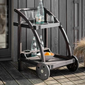 Volos Drinks Trolley, Acacia Wood - Picture 1 of 3