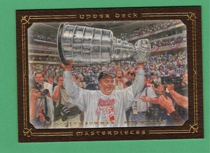 2008-09 UPPER DECK MASTERPIECES SCOTTY BOWMAN BROWN BORDER PARALLEL RED WINGS