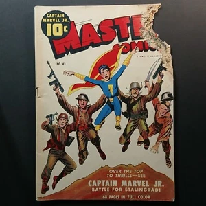 1943 Master Comics 68 Page Capatian Marvel Jr. Fawcett Comics Book #43 - Picture 1 of 3
