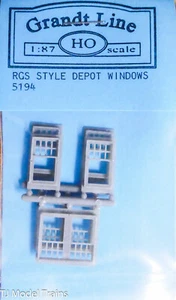 Grandt Line HO #5194 Windows 9 pannelli RGS Style Depot 32x53 / 58x53 (plastica) - Foto 1 di 1