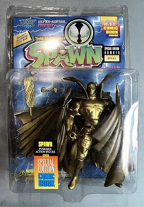 1996 McFARLANE SPAWN (VARIANTE ORO) SERIE 3/1 POLLICE CRACK SU PLASTICA LATERALE* - Foto 1 di 6