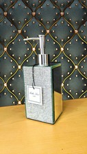 BELLA LUX Pump Soap Dispenser Rhinestone Mirror Sparkle Bath Bathroom Lux
