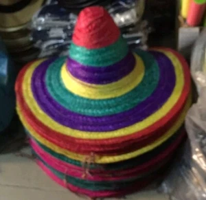 Cappello messicano diametro 60cm taglia unica hat cocktail donna uomo qualità - Foto 1 di 1