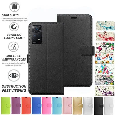 For Xiaomi Redmi Note 11 Pro Case Cover Flip Leather Wallet Folio Card Money