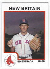 1987 New Britain Red Sox (Double A-Boston Red Sox) Ed Estrada