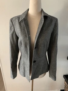 Ann Taylor size PM blazer black and white - Picture 1 of 3