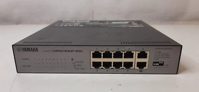Yamaha SWR2100P-10G 10 Port 10GBase-T L2 PoE Dante Networked Audio Switch - Image 1 of 4