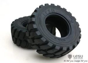 LESU Diameter 45MM Height Wheel Rubber Tyres 110MM for 1/15 Loader RC Car Model - Picture 1 of 6