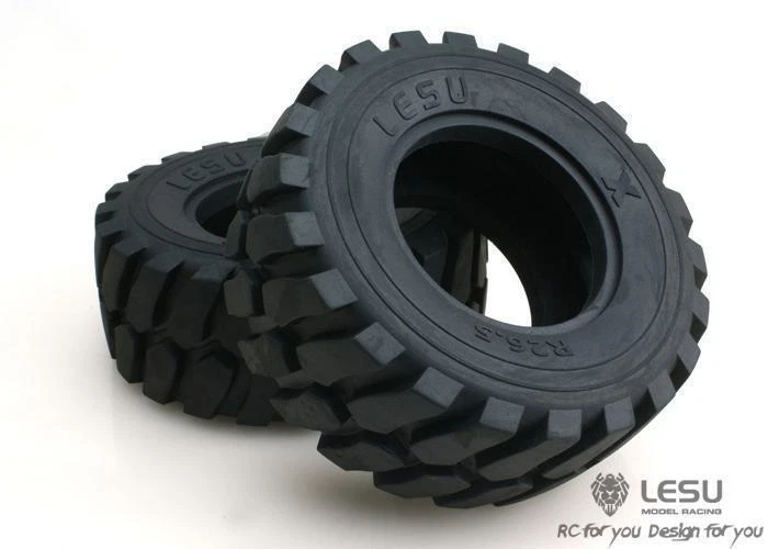 LESU Diameter 45MM Height Wheel Rubber Tyres 110MM for 1/15 Loader RC Car Model - Image 1 of 4