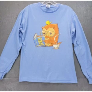 Just One More Chapter Eule lesen Langarm T-Shirt M Buchliebhaber - Bild 1 von 7