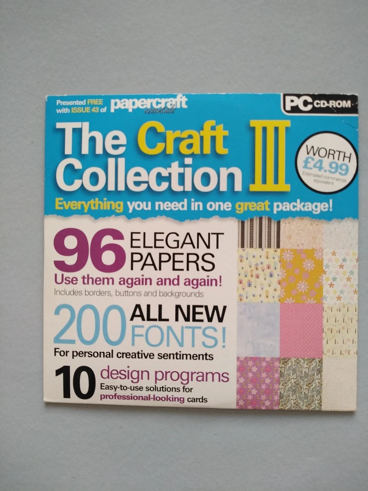 THE CRAFT COLLECTION III - Papercraft CD Rom - Papercraft Essentials - Image 1 of 1