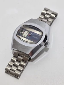 Hudson Digital Jump Hour 42mm Steel Strap Men's Wristwatch (Used) - Picture 1 of 8